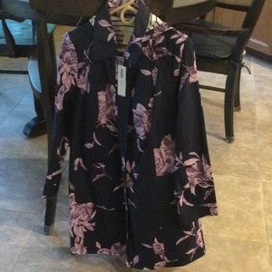 Floral Print Rain Jacket